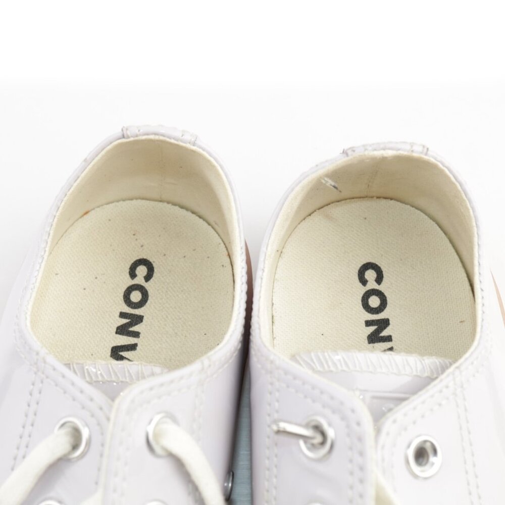 Converse Chuck Taylor Womens Glow Sneakers Size 9 Light Purple Patent Shoes Low - Picture 9 of 12